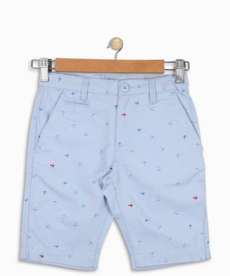 

United Colors of Benetton Short For Boys Casual Printed Cotton(Light Blue, Pack of 1, 901