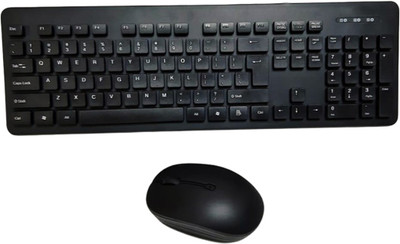 

ShopyBucket Very Comfortable 2.4GHz Wireless Keyboard With Mouse Multi-device Keyboard (Black) (Combo)L x W x H (44Cm x 14 Cm x 3 cm) Combo Set(Black)