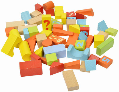 

Assemble Learning Math Block - 60pcs , Learning Mathematics for kids , Fun Educational Toys, Non-Toxic Wooden Toys(Multicolor)