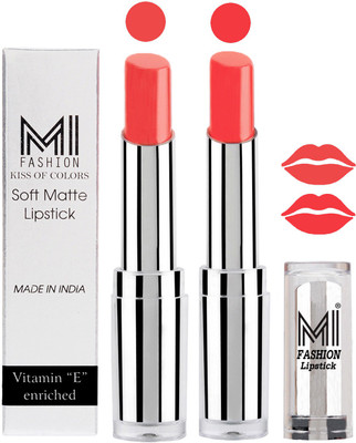 

MI Fashion Color Riche Creme Matte Sexy Lipsticks(Pouty Pink,Pink Wink)