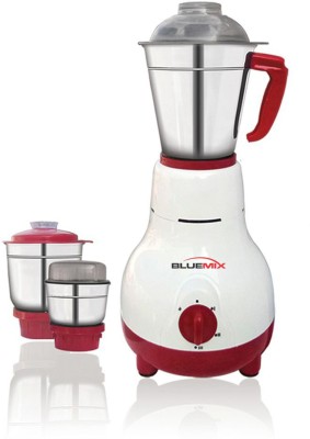 

bluemix BM-4 3 JAR MIXER GRINDER 650 Mixer Grinder(Off White Red, 3 Jars)