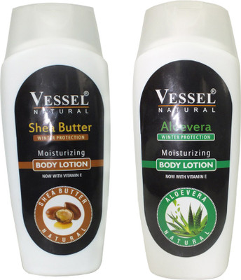 

Vessel Natural Winter Protection Moisturizing Body Lotion With Shea Butter & Aloe Vera 200 ml Combo Pack of 2(200 ml)