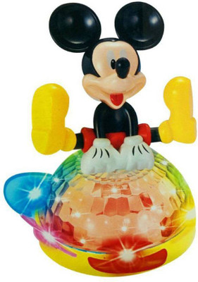 

Kimaya Sports Toys Mickey Mouse Toy for Kids with Unique Dazzling 4D Lights & sounds. Spin Lightning Ball, B/O & Omni Directional (Multicolor)(Multicolor)