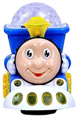 

Kimaya Sports Toys Musical Engine Train Toy for kids with 4D Light & Sound, Train Set Toys For Kids (Multicolor)(Blue)