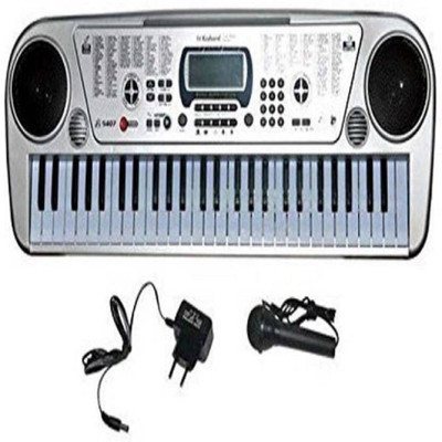 

starsky Latest 54 Key Electronic Piano With Lcd Display And Microphone (Grey)(Grey)