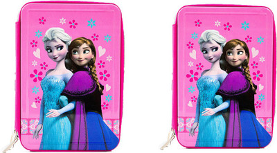 

Shopkooky Birthday Gift for Kids/Boys/Girls Metal Box Frozen character pack of 2 Art Metal Pencil Boxes(Set of 2, Multicolor)