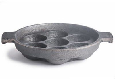 Bharath Agencies Cast Iron Appam Patra Paniarakkal 7 L capacity 22 cm diameter(Cast Iron)