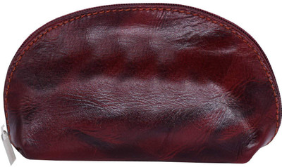 

Bagaholics Genuine Leather Zipper Coin Purse Mini Money Wallet Travel Portable Purse Coin Purse(Maroon)