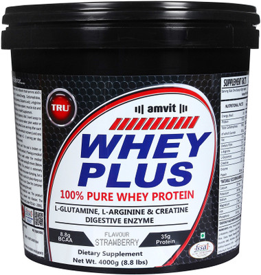 

TRU WHEY PLUS Whey Protein(4000 g, STRAWBERRY)