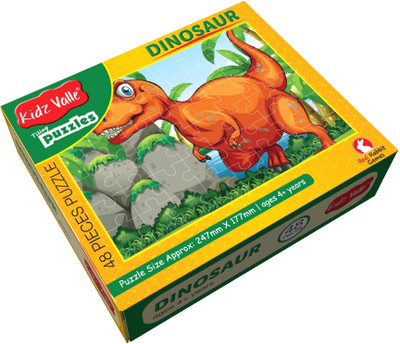 

Kidz Valle Dinosaur 48 Pieces Tiling Puzzles ( Jigsaw Puzzles, Puzzles for Kids, Floor Puzzles ), Puzzles for Kids Age 4 Years and Above.(48 Pieces)