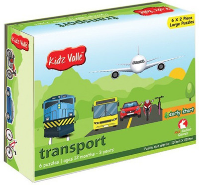 

Kidz Valle Transport Puzzles 6 X 2 Pieces 12 Months - 3 Years ( Puzzles for Kids, Floor Puzzles )(12 Pieces)