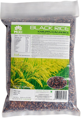 

MIXI KAVUNI RICE Black Kavuni Arisi Rice (Medium Grain, Unpolished)(500 g)