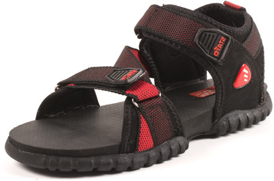 

STAED Men Black and Red Sports Sandals