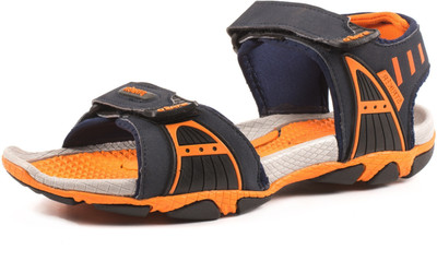 

STAED Men Navy Blue and Orange Sports Sandals