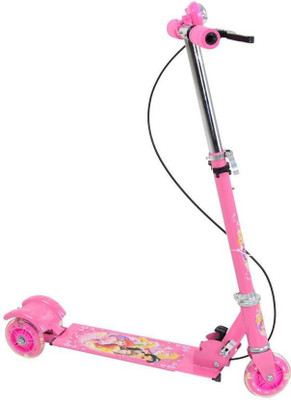 

kairaCreation 3 Wheel Skating Scooter With Shock Absorbers And Bell For Kids Manual Scooter(Pink)