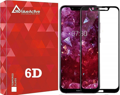 Valueactive Edge To Edge Tempered Glass for Nokia 8.1(Pack of 1)