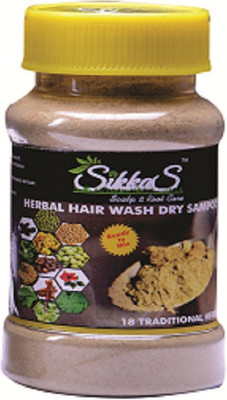 

SikkaS HERBAL HAIR WASH DRY SHAMPOO 250 gm FOR BOTH MEN AND WOMEN AS A HAIR SHAMPOO / HAIR PACK(250 ml)