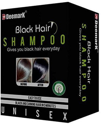 

Deemark Unisex Black Hair Shampoo, Gives You Black & Shining Hair Everyday in Just 5 Minutes (25ml X 12 Sachets)(300 ml)