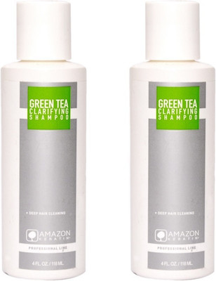 

AMAZON KERATIN GREEN TEA CLARIFYING SHAMPOO 118ML (SET OF 2)(236 ml)
