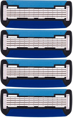 

Indian Shave Club Toughie 5 Blades ceramic-coated carbon steel blades with double-coated edges(Pack of 4)