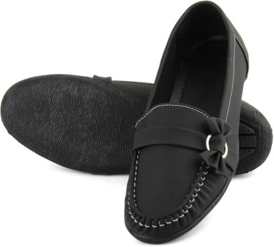 

Tashi Smart Black Loafers For Women(Black