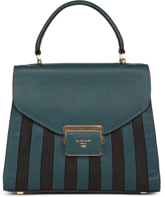 

Da Milano Women Casual Black, Green Leatherette Sling Bag