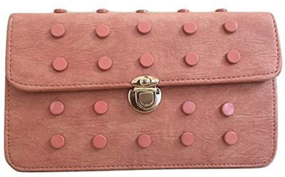 

AISHU ENTERPRISES Women Casual Pink Synthetic Leather Clutch