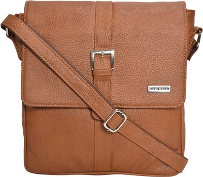 

Tan Ritcher Men & Women Casual Tan Synthetic Leather Sling Bag
