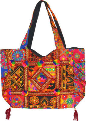 

The Rajasthali Women Evening/Party, Casual Multicolor Cotton Shoulder Bag