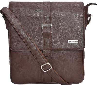 

Tan Ritcher Men & Women Casual Brown Synthetic Leather Sling Bag