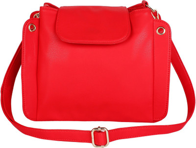 

Lychee Bags Girls Casual Red PU Sling Bag