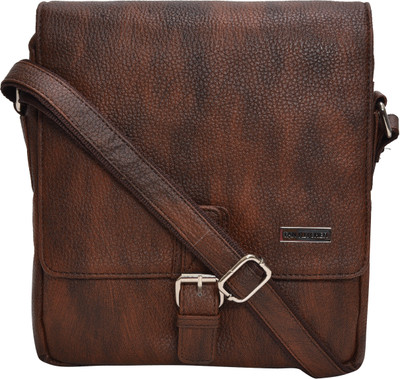 

Tan Ritcher Men & Women Casual Brown Synthetic Leather Sling Bag