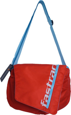 

Fastrack Women Casual Red Leatherette Sling Bag