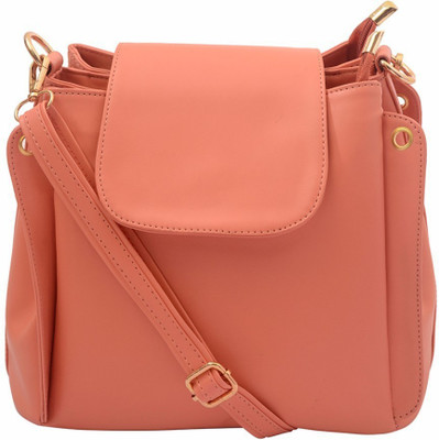 

Lychee Bags Girls Casual Pink PU Sling Bag