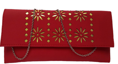 

Filora Women Evening/Party, Casual Red PU Sling Bag