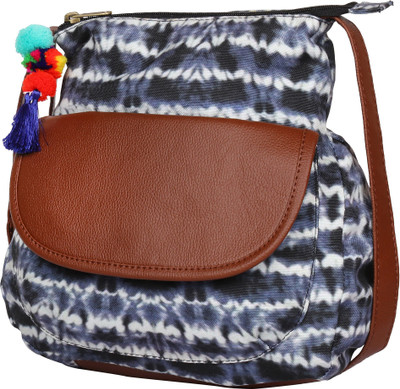 

Lychee Bags Women Casual Multicolor Canvas Sling Bag