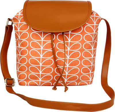

Lychee Bags Girls Casual Pink Canvas, PU Sling Bag