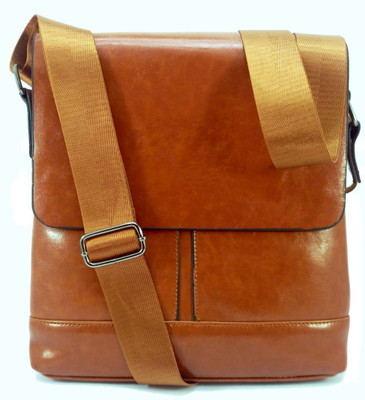

bilAnca Men & Women Casual, Formal, Sports, Evening/Party Brown PU, Synthetic Leather Sling Bag