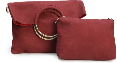 

Legal Bribe Women Casual Maroon PU Sling Bag