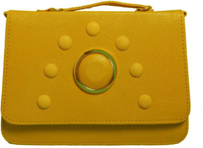 

Lizzu collection Girls Casual, Evening/Party, Formal Yellow PU Sling Bag