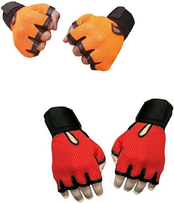 

boni traders Brand new Gym & Fitness Gloves (, Red, Red:orange