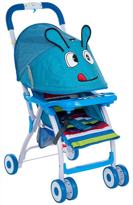 Toyzone Giggling Baby Stroller Stroller(Multi, Blue)