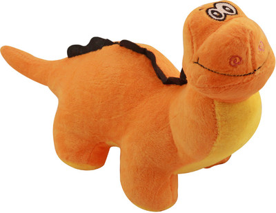 

Miss & Chief Cute Dinosaur Plush Toy | Cartoon Dino stuffed Toys | Cute Animal Stuff Plush Toys | Best Gift For Kids - 20 cm(Orange)