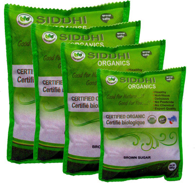 

SIDDHI ORGANICS Brown Sugar Sugar(500 g, Pack of 4)