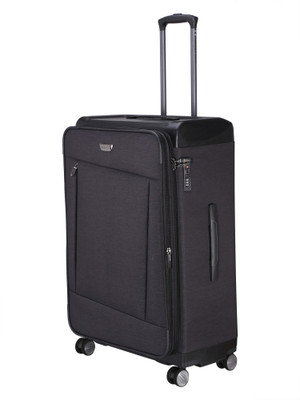 

Nasher Miles Budapest Hard PP & Soft Melange Check-in Luggage Bag ( inch) Black Expandable Check-in Luggage -  inch(Black