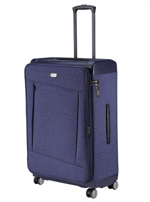 

Nasher Miles Budapest Hard PP & Soft Melange Check-in Luggage Bag ( inch) Blue Expandable Check-in Luggage -  inch(Blue