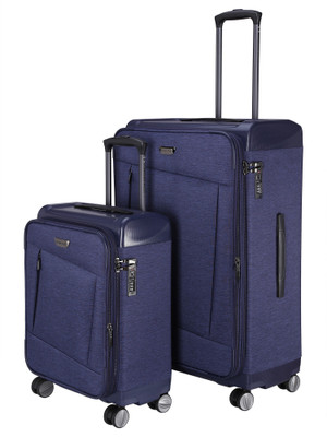 

Nasher Miles Budapest Hard PP & Soft Melange Set of 2 Luggage Bag (19 &  inch) Blue Expandable Check-in Luggage -  inch(Blue