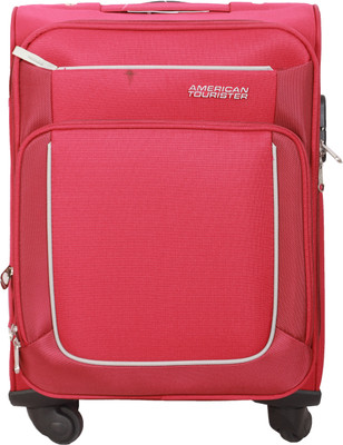 

American Tourister Lima Spinner Soft Trolley 55 cm Expandable Cabin Luggage -  inch(Red