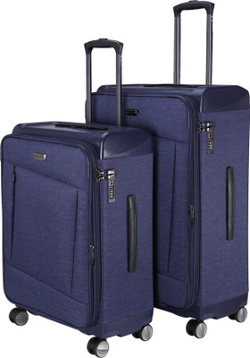 

Nasher Miles Budapest Hard PP & Soft Melange Set of 2 Luggage Bag (24 &  inch) Blue Expandable Check-in Luggage -  inch(Blue