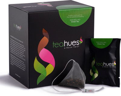 

Teahues 100 % Natural Fresh Hight Quality Darjeeling Green Tea Bags(16 Bags, Box)